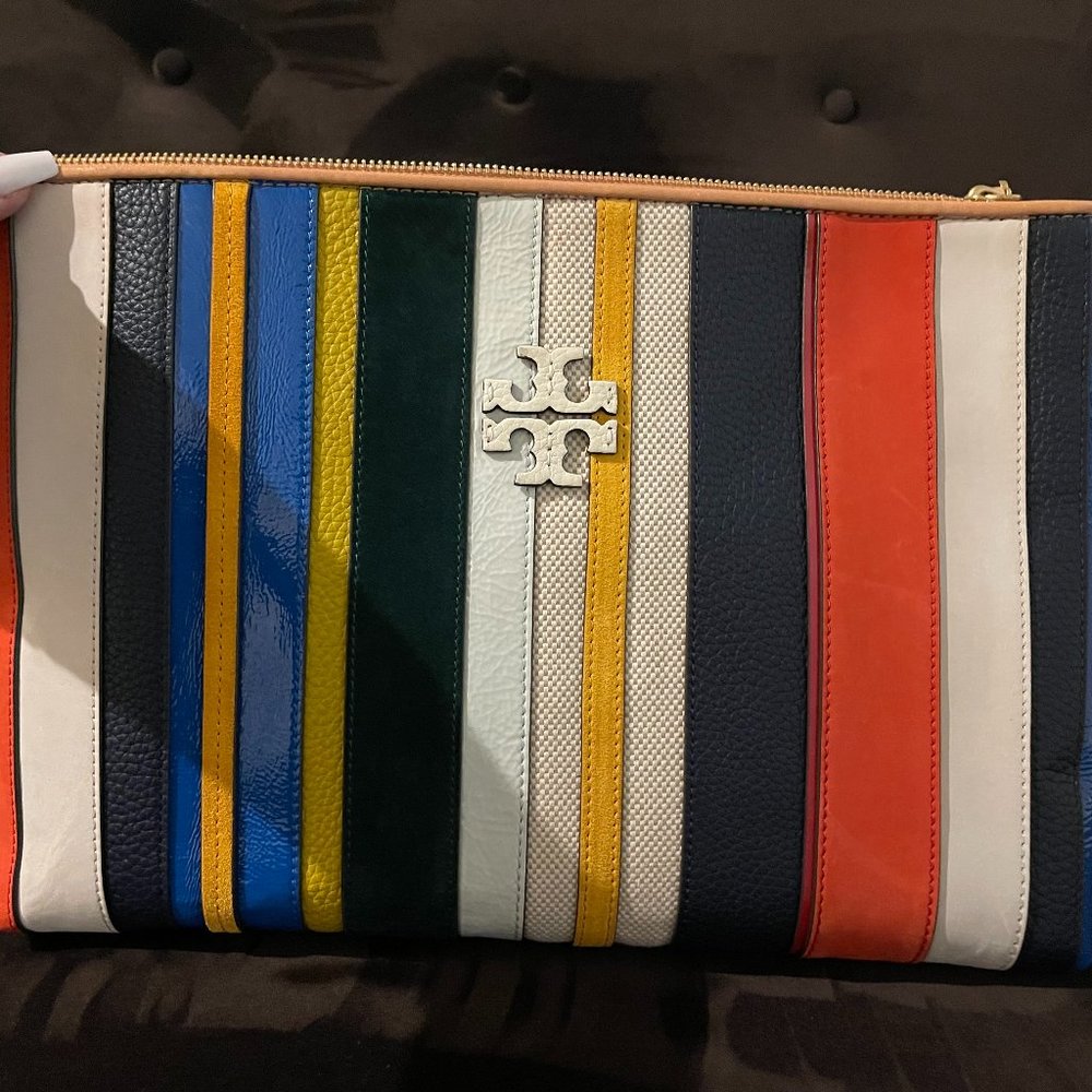 Tory Burch Colorful Clutch- LIKE NEW